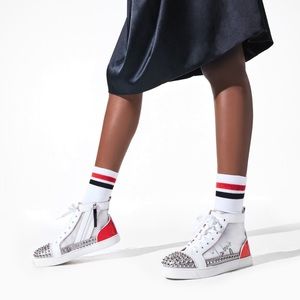 Louboutin SoSoxy Spikes Donna Flat Size 37.5 BNWT